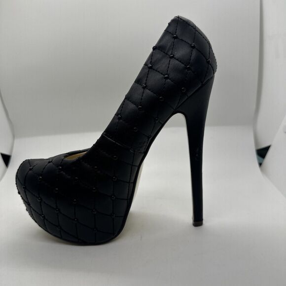 Cape Robbin CIARA-XKK-03 Platform High Heels Pumps Shoes Women's Size 7 Studded - Picture 4 of 15